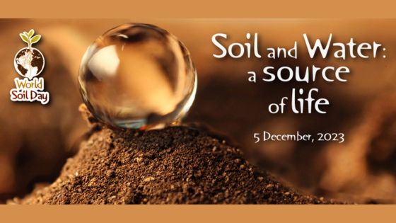 Suolo e Acqua fonti di vita è il tema del World Soil Day 2023